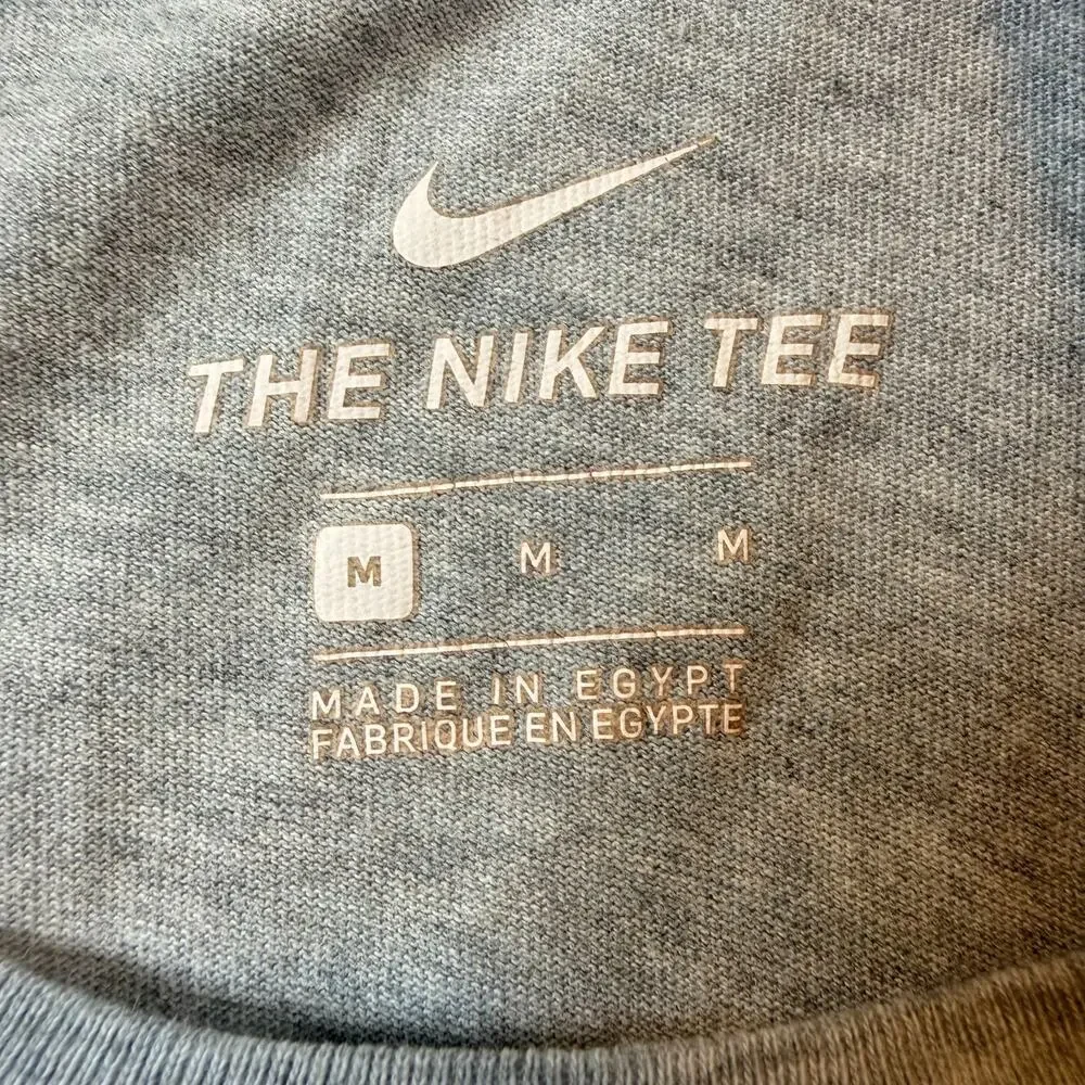 Nike Sportswear Air Graphic T Shirt Men's Gray Short Sleeve Size Medium